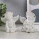 Polystone souvenir "Snowty angel in a wreath of roses" MIX 8.8x8.3x5.2 cm