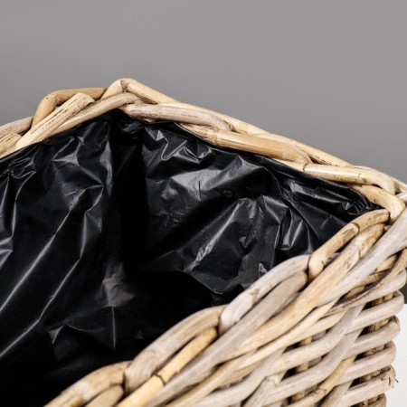 Kashpo wicker "elite" with a plastic department, 55x30x22 cm, rattan-2