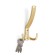 Hook furniture tundra TKT001, three -rod, matte gold
