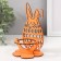 Standing for the egg "Bunny" 8.5x8.5x14.5 cm (set 4 parts) Orange