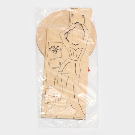 Wooden napkin "Evening outfit", with a stand for toothpicks, 25 × 13 × 13 cm-8