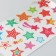 Sticker Plastic "Star" mix 9.5x17.5 cm