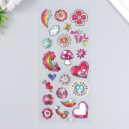 Sticker Plastic Holography "Pictures" 29x11 cm-1