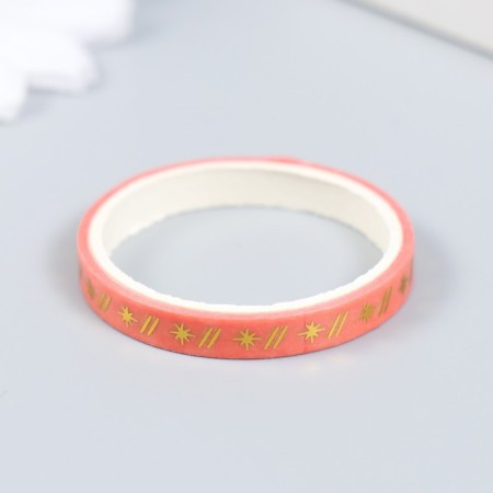 Adhesive tape Paper "Flowering Sakura" set 20 pcs width. 0.5 cm dl. 2 m 4x10 cm-2