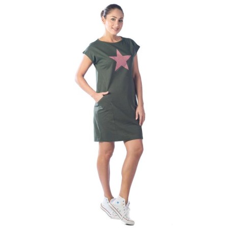 Full allert-free dress, size 50, khaki color-2