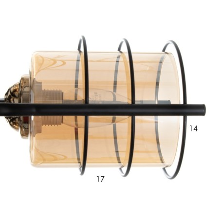 Maintenance chandelier 2he27 40w Black 43x14x21cm Bayerlux-5