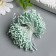 Stamens for flowers "Drops mature green" d = 1.5 mm set 400 pcs length 6 cm