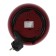 Electric kettle Luazon LSK-1809, glass, 1.8 l, 1500 watts, backlight, red
