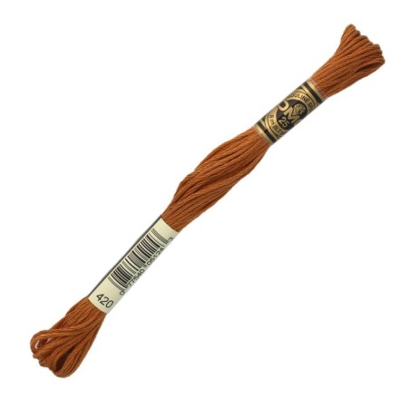 The threads of the DMC 117 (420), 12 pcs. packaged