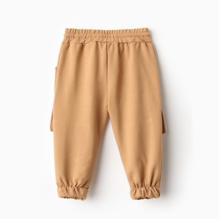 Pants for a boy, beige color, height 104 cm-3