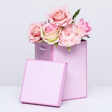 The box is folding, pink, 17 x 25 cm