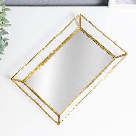 Standing interior glass with a “rectangle” mirror 3x16x24 cm-2