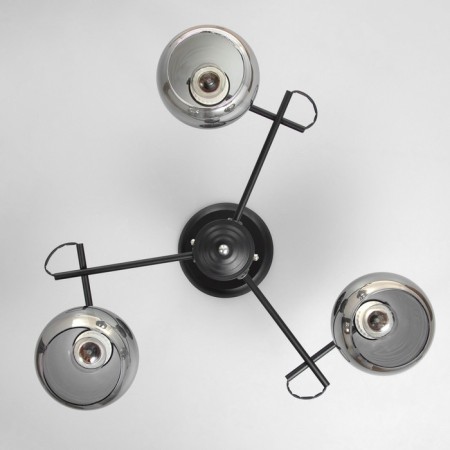 Chandelier 1108/3cr E27 40W Black-chromium 54x54x24 cm Bayerlux-3