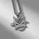 Japan's pendant, frightening on chains, silver color, 58 cm