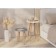 Journal table "Erica", 400 × 400 × 623 mm, ivory color