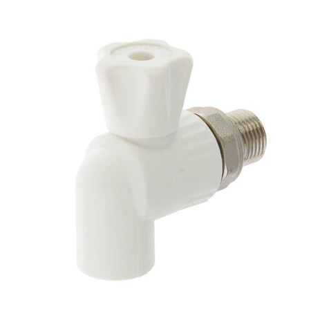 Ball crane for Valfex radiator, polypropylene, corner, d = 20 mm x 1/2 "