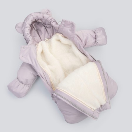 Combinason-transformer children's kinderlitto "Orsetto", height 62-74 cm, gray-pink color-2