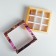 Box for sweets, confectionery packaging, 9 cells, “fluid” 14.5 x 14.5 x 3.5 cm