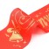 Tape "graduate 9th grade", silk red foil
