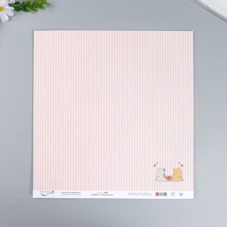 Scrapbooking paper "I have paws No. 4" 190 g/sq.m 30.5 x 30.5 cm-2
