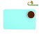 Silicone mat for a bowl, 47 x 30 cm, turquoise