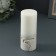 Candle-cylinder "Concrete", 6x15 cm, white