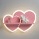 Bra "Hearts" LED 18W Pink 35x25x8cm