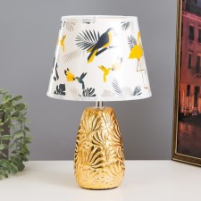 Bird's table lamp E14 15W gold 20x20x33 cm Risalux