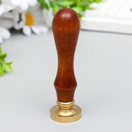 Printing for wax with a wooden handle "Grapes" 9x2.5x2.5 cm-2
