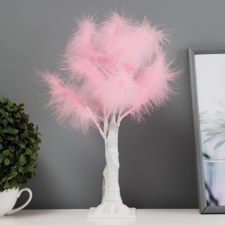Nightlight "feathers" LED pink 17x18x35 cm-2