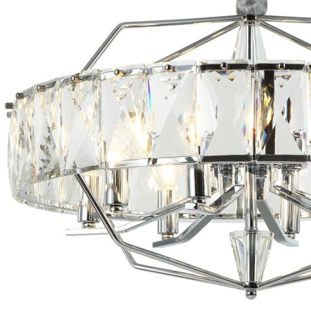 Crystal Suspended chandelier Avenue 8xe14 40W, size 62x62x63-152 cm, color chromium-2