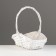 Wicker basket 33x20h9/13/33 b23x13, white, willow