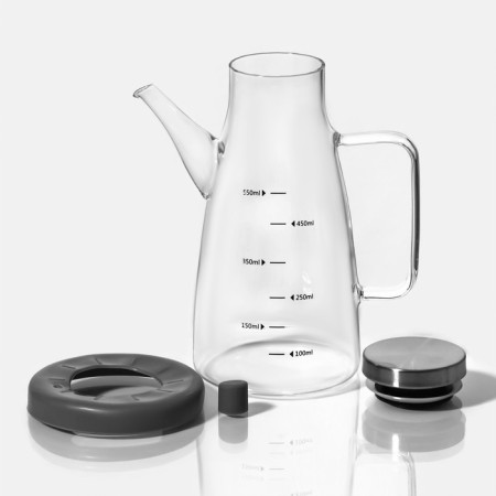 Glass bottle for Madeline sauce and oil, 550 ml, 9.6 × 16 × 19.3 cm-1
