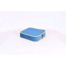 Mobile pillow “Moby”, size 40 × 40 cm, blue/yellow, velor