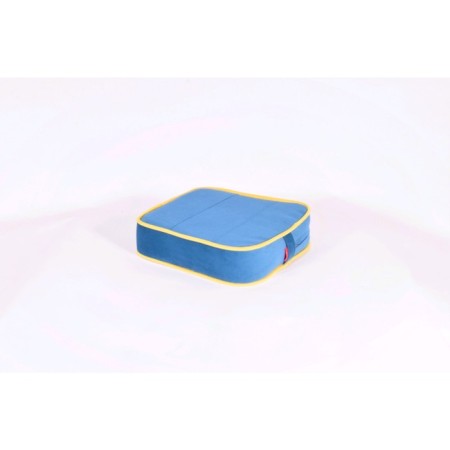 Mobile pillow “Moby”, size 40 × 40 cm, blue/yellow, velor