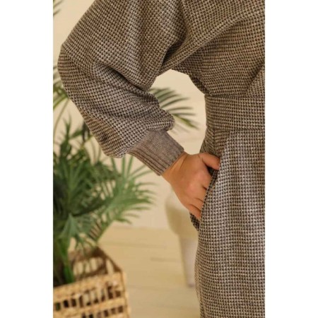 Women's dress, size 54, beige color-2