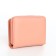 Women's wallet on the button, pink color
