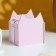 Kashpo wooden 10 × 9.5 × 11 cm unique "pussy", handle tape, pink