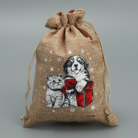 A bag of thermonacle "Friends", 13 x18 cm +/- 1.5 cm, New Year-1