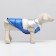 A jacket for dogs with a weight. Size 18 (DS 40 cm, fire 50 cm, Osh 38 cm), silver-blue