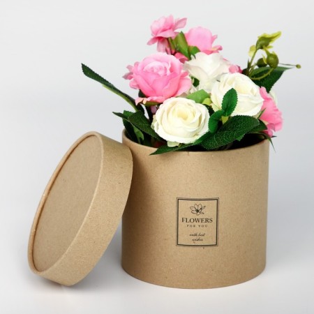 Craft Hat Gift, packaging, Flowers, 15 x 15 cm