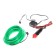 Cartage neon thread for lighting salon, feeder 12 V, 5 m, green power adapter