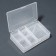 Organizer for storage, with a lid, bilateral, 10.2 × 7 × 3.2 cm, white color