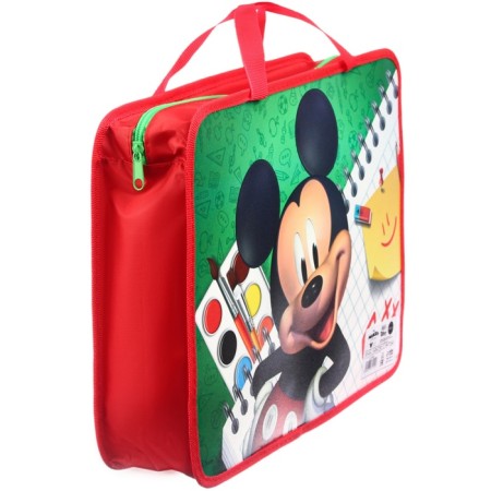 Plastic folder with A4 handles, on a zipper, 75x330x260 mm, Mickey Mouse-6