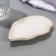 Ceramic “sea shell” sauce, 8 x 13 cm., 25 ml., White color