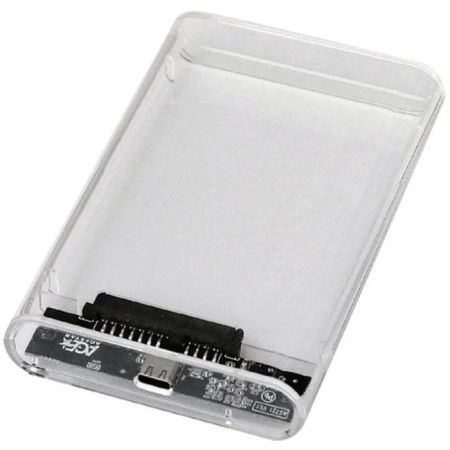 External case for HDD/SSD AGESTAR 3UB2P6C SATA III USB3.0, plastic, transparent, 2.5 "-2