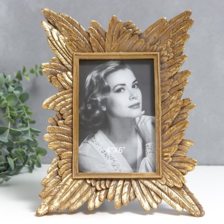 Photo frame Polystone 10x15 cm "Fogger" gold 19x25.5 cm
