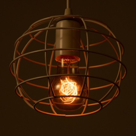 Lamp Bayerlux "Nola" 1x60W E27 white 16x16x100 cm.-3
