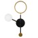 Bra 2291/2l LED 30W 3000-6000K black and gold 45.5x27x6 cm