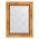 Mirror with engraving in the baguette frame, Roman gold 88 mm, 56x74 cm